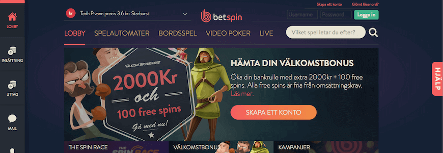 Betspin recension